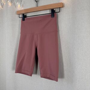 Lululemon High-Rise Align Biker Shorts 8” Length Mauve Brown Size 4